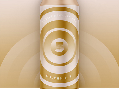 12 Days of Brewing :: 5 Golden Rings beer beer can beer label can christmas cpg holiday holiday design label packaging
