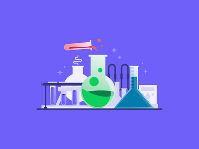 Early Access Illustration illustration illustrator labratory science vector