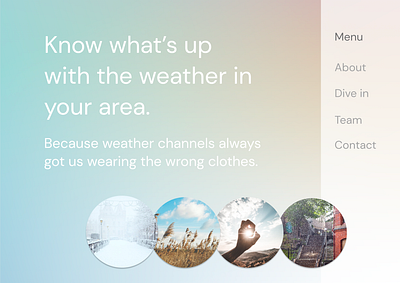 Design 25: Weather 30daychallenge 30daysofwebdesign branding dailydesignchallenge design webdesign