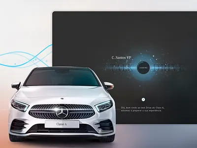 Talk Drive (2/3) amps augmented reality black blue car dark ui interaction interactive particles recognition ui design ux design voice