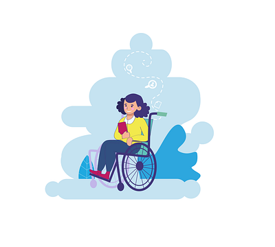 3 health illustration invalid job limited opportunities motivation social team wheelchair work вектор иллюстрация