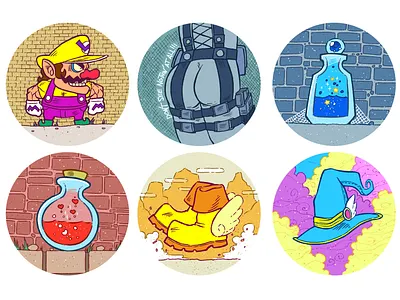 Encircled Illustrations Vol 1 Sheet 1 artwork clip studio paint concept art digitalart drawing fantasy illustraion magic nintendo video games