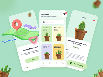 Plant commerce "Bhunga" app bunga design indonesia plant plantcommerce plants ui uidesign uiux ux uxdesign