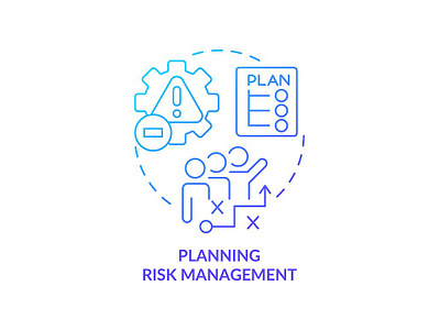 Planning risk management svg icon by bsd studio on Dribbble