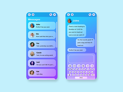 Direct Messaging app branding dailyui dailyuichallenge design ui ux