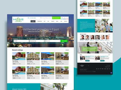 Property listing website property real estate website design