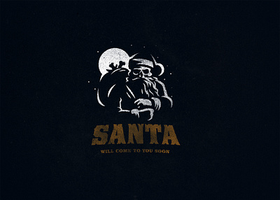 Happy New Year. Bad Santa will come to us soon)! happynewyear logo santa skull