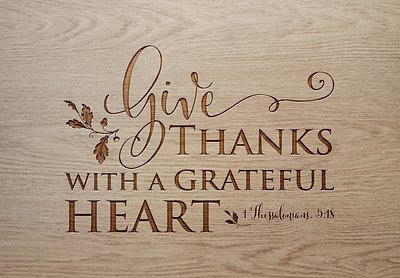 Give Thanks With a Grateful Heart 3d logo design design illustration logo vector