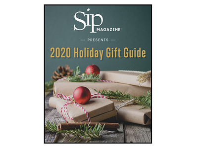 Sip Magazine Holiday Gift Guide advertising design graphic design magazine design print design