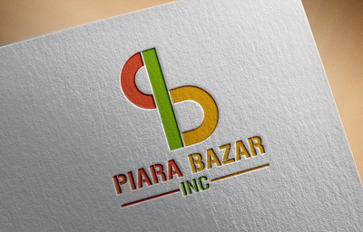 PIARA BAZAR INC 3d logo design design illustration logo vector