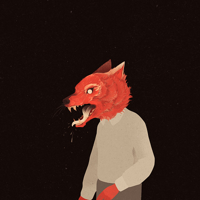 the beast inside anger beast conceptual conceptual art demon digital art digital illustration fierce illustration illustration art illustration digital illustrator inside photoshop portrait rage red wolf wolfman