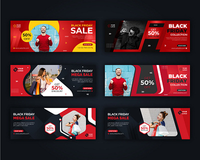 Black Friday Fashion Facebook Cover Template abstract banner black blue business company design facebook fashion friday graphic illustration layout promotion sale social media special timeline vector website