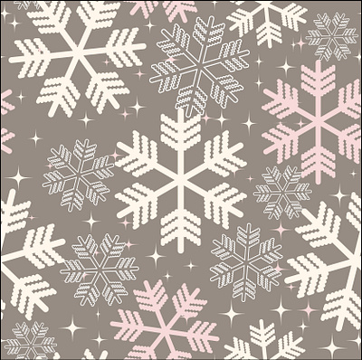 snowflakes design illustration repeat pattern repeating pattern snowflake surface pattern design vector art vector illustration