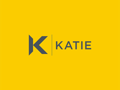 Katie Logo Design adobe illustrator brand identity branding design graphic design k mark lettering logo logo design minimal modern professional