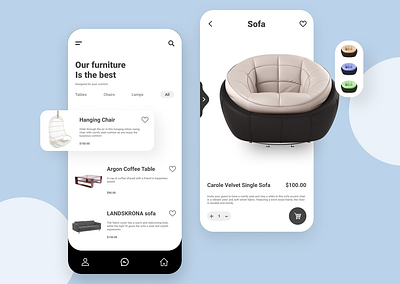 Furniture App desiglounge designer designs dribble fashion app furniture furniture app furniture design furniture store mobile app design mobile design mobile ui mockup design sofa trends trendy design ui uidesign uiux ux