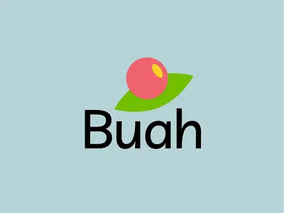 logo for buah design logo