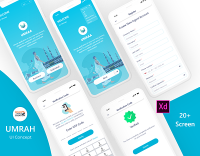 Umrah app ui adobe xd app design icon ios mobile ui umrah ux