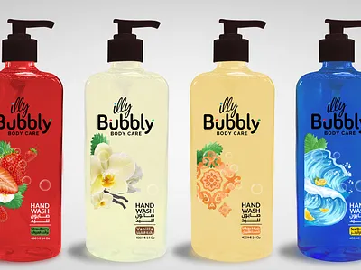 illy Bubbly Hand Wash brand identity branding illustration logo packaging packaging design print printing product products