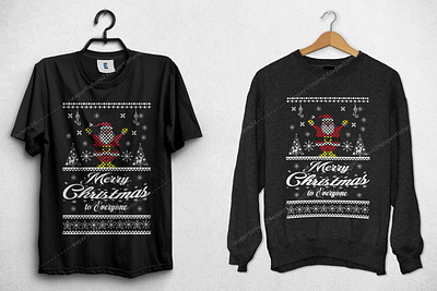Merry Christmas to everyone Christmas T-shrit design christmas t shirt christmas t shirt design bundle christmas tree chritsmas t shirt design