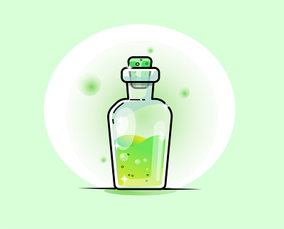 Potion gradient illustration potion vector