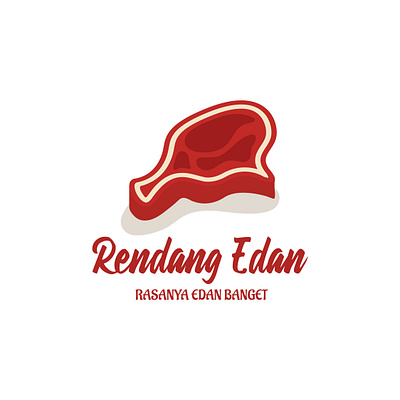 Rendang Edan bikinlogo brand design brand identity branding cleanlogo design food logo logo logodesign meat logo meatball rendang selllogo