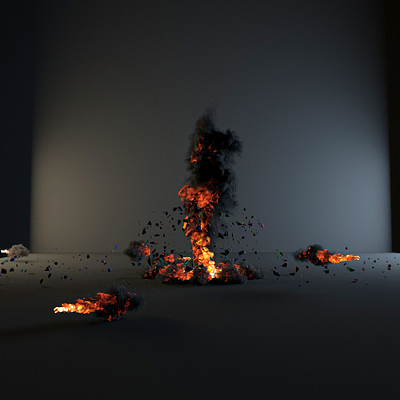 Fire cinema4d fire