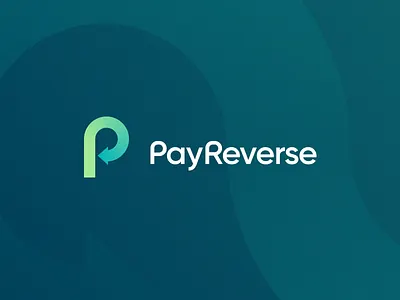 Pay Reverse brand branding fintech identity logo mark monogram p pay reverse sign statup typogaphy vector