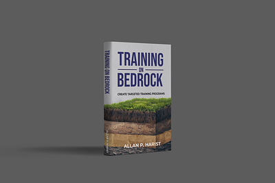 TRAINING ON BEDROCK book cover branding design flat icon illustration illustrator minimal ui vector