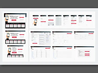 CGI Notify Screens app branding design ui website