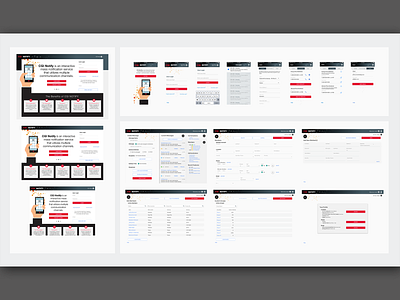 CGI Notify Screens app branding design ui website