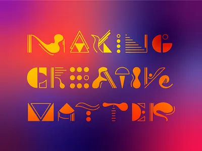 Zoom Background background experimental gold gradient letterforms typogaphy zoom