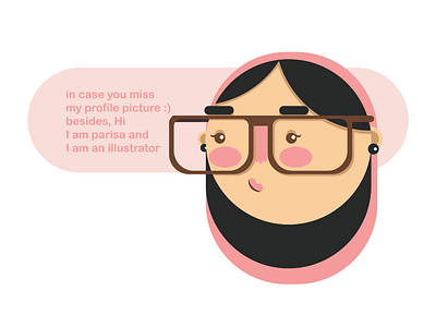 me black character character design characterdesign color colour cream dribbble flat illustration illustrator pink profile vector