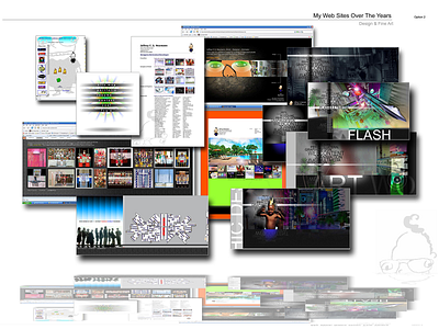 Older versions of JFSN.com animation branding design ui ux web