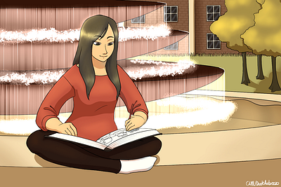 Sketchbook Girl backgrounds illustration illustration art illustration digital women in illustration