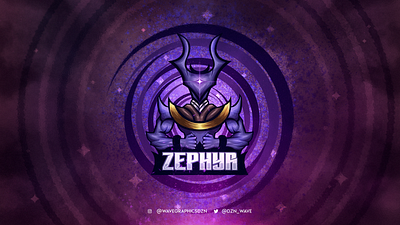 Zephyr is commencing. aggressive artwork cool design esportlogo esports illustration mascot character mascot logo streaming