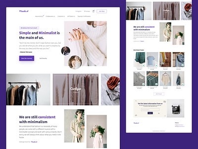 Minialis.id - Landingpage Selling clothing design exploration landingpage marketplace selling store ui uiux