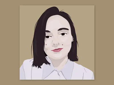 Portrait art artwork design digital face illustration portrait vector