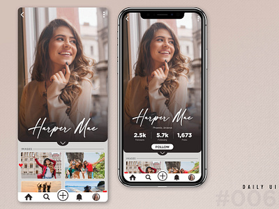 006 DailyUi - User Profile dailyuichallenge design typography uidesign xd design