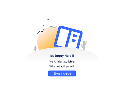 Empty State - No Article 403 404 empty screen empty state no result not found