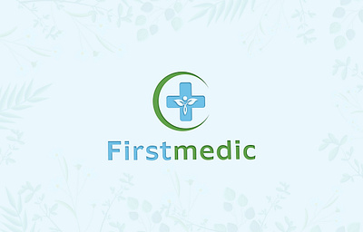 First Medic Health Logo bio genetic bio medical branding dna dna dna repair dna strand energy evolution gene gene repair genetic logo genome green growth health helix human lab