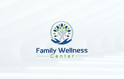 Family Wellness Center Logo bio genetic bio medical branding dna dna dna repair dna strand energy evolution gene gene repair genetic logo genome green growth health helix human lab