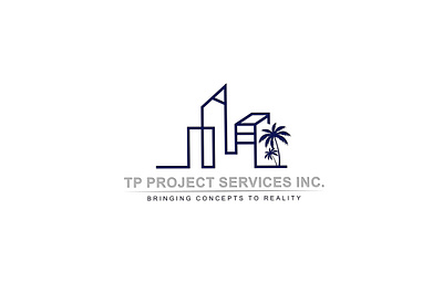 TP Project Services Real Estate Logo abstract agency architecture brand branding build building business clean colorful company construct construction design home house insurance insurance logo logotype modern