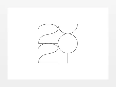 Almost there 2021 black ink illustration minimal monochrome seasons greetings