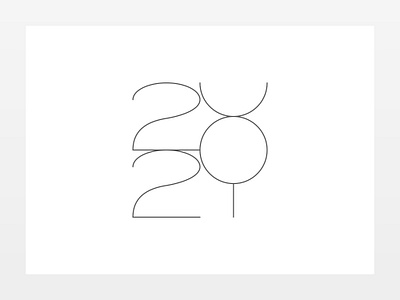 Almost there 2021 black ink illustration minimal monochrome seasons greetings