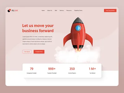 Rujak Taxation business clean design tax web design