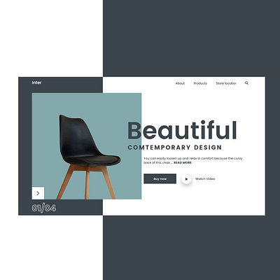 Interior design website landing page adobexd design graphics illustration ui ui design uiux userinterface ux web webdesig website