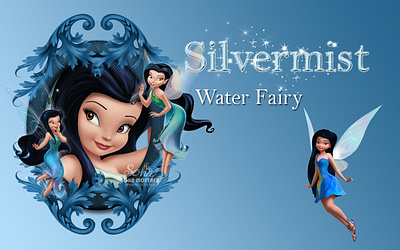 Silver Disney Fairies Desktop Wallpapers advertising design facebook fairy fairytale freelancer fun graphic design graphicdesign kids photoshop