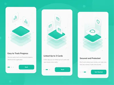 Savings App Onboarding Screens app app design clean green interface ios kit minimal mobile onboarding onboarding ui savings app screen ui ui design ui kit ui8 uiux ux ux design