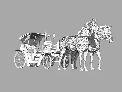 Brougham 3D Scetch 3d 3d art brougham concept design horses model sketch zbrush