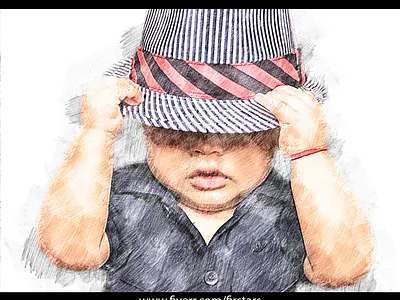 Pencil color sketh from baby portrait awesome awesome art baby baby portrait illustration pencil art pencil drawing pencil sketch portrait portrait art sketch sketches